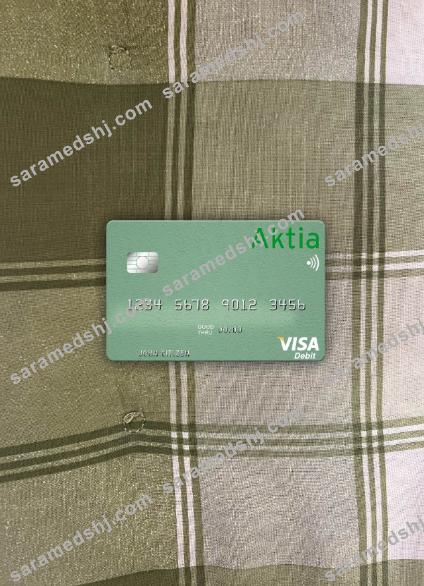Finland Aktia Savings Bank visa debit card photolook front